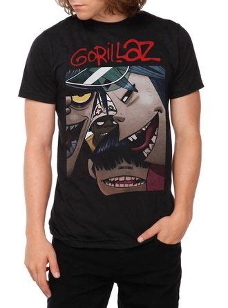 shirt band merch music the gorillaz gorillaz