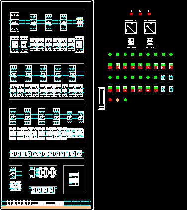 Tablero Electrico En AutoCAD Librería CAD