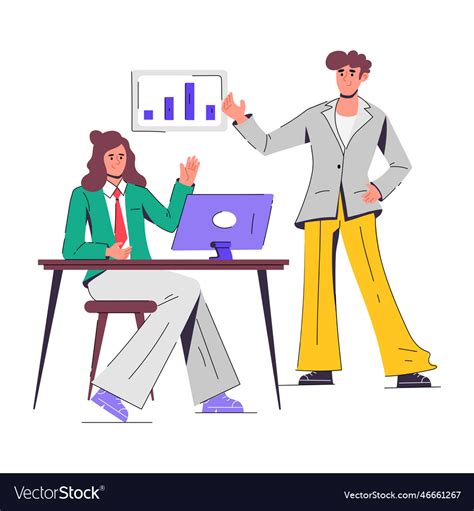 Business discussion Royalty Free Vector Image - VectorStock 