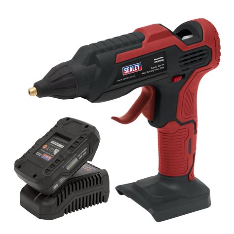 Sealey Cordless Glue Gun Kit 20v 2ah Sv20 Series Cp20vggkit1 Toolforceie