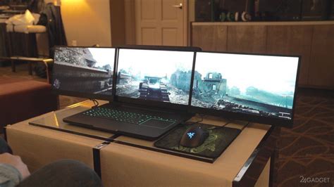 Razer Project Valerie — игровой ноутбук с тремя мониторами (25 фото)