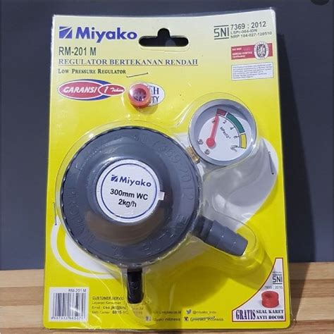 Jual REGULATOR MIYAKO RM 201 M REGULATOR METER GAS Shopee Indonesia