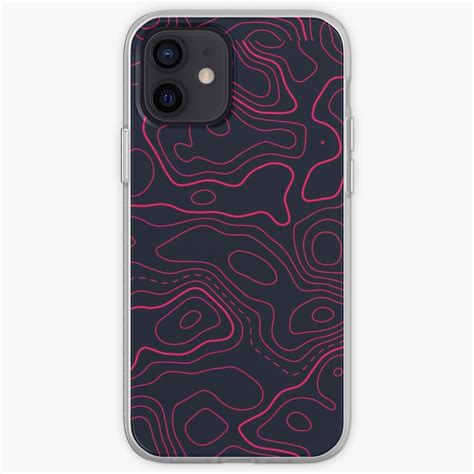 "Topographic Red" iPhone Case & Cover by BuksDesigns | Redbubble