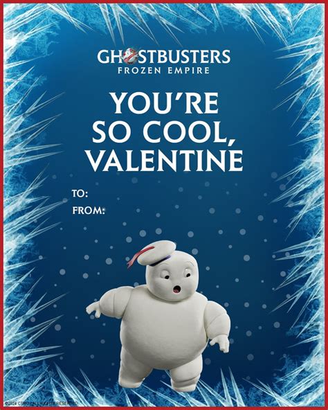 GHOSTBUSTERS: FROZEN EMPIRE - Valentine's Day Cards in 2024 ...