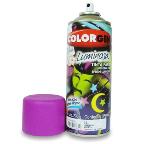 Tinta Spray Colorgin Luminosa Brilhosa Violeta 761 MercadoLivre