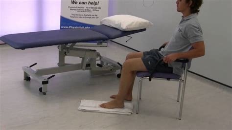 Leg Knee Active Movement Knee Flexion Sitting Youtube