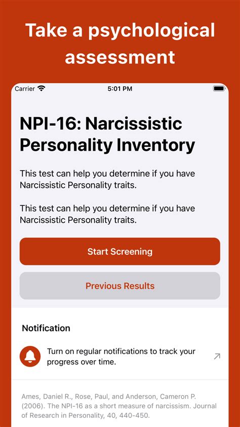 Narcissistic Personality Test For Iphone Download