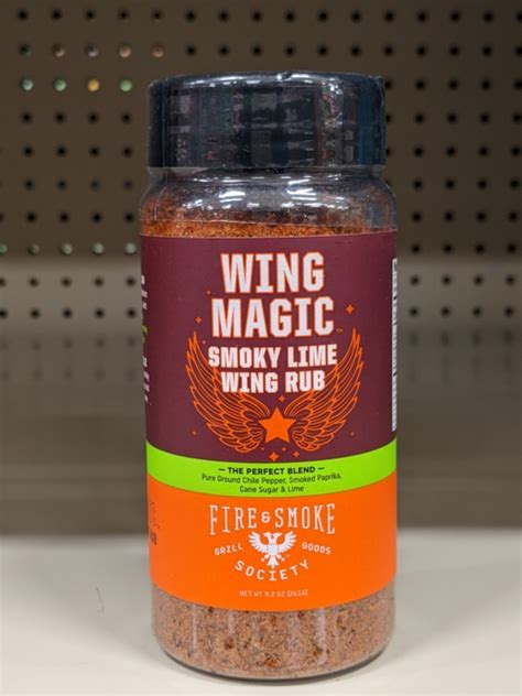 Fire Smoke Wing Magic Rub And Seasoning 92oz262g Smoky Lime