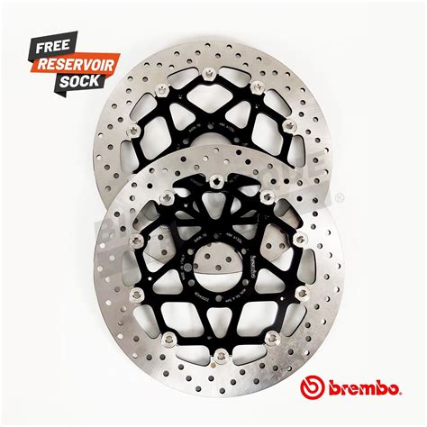 Brembo Floating Front Brake Disc Pair To Fit Aprilia Caponord 1200 2013