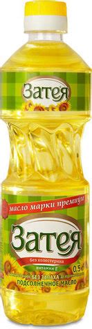 4607085810386 Масло растительное Затея Подсолнечное 0 5 л без запаха