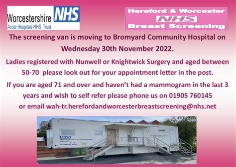 Handw Breast Screening On Twitter ⭐️⭐️ The Breast Screening Van Arrived