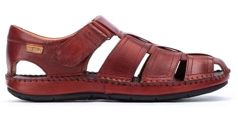 Pikolinos Leather Sandals Tarifa 06j in Red for Men - Lyst