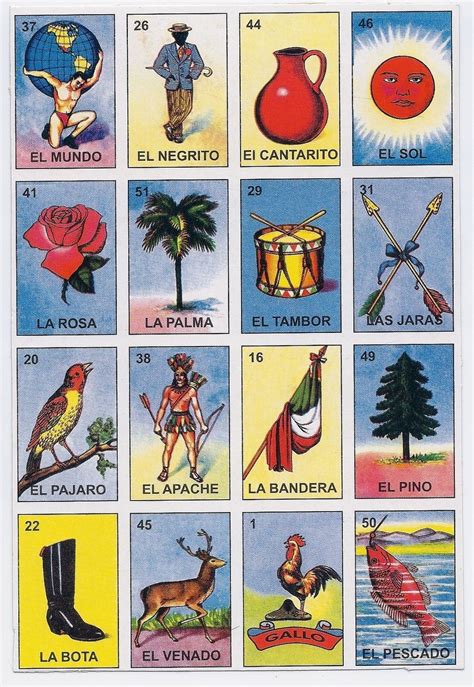 Loteria Printable Cards