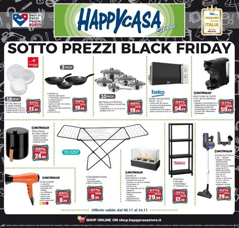 Volantino Happycasa Black Friday Fino Al Dal