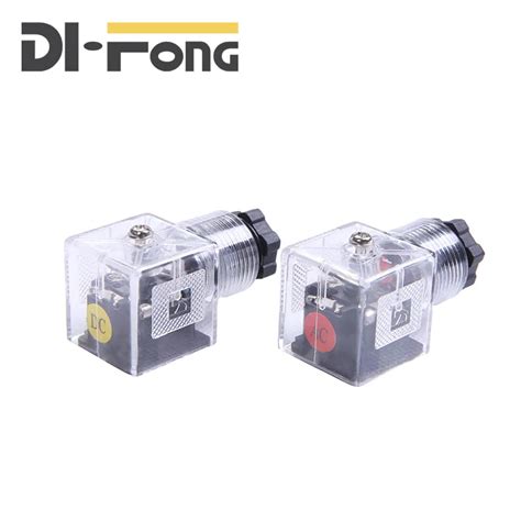 Led Din Connector Din 43650 Standard With Lamp For Hydraulic Solenoid ...