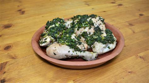 Ancient Roman Chicken With Green Sauce Historical Italian Cooking