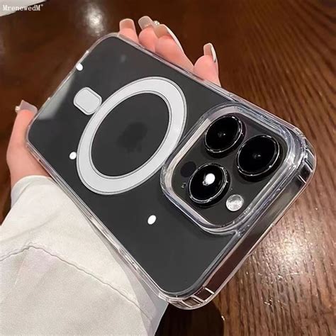 Funda Magn Tica Transparente De Lujo Para Iphone Carcasa A Prueba De