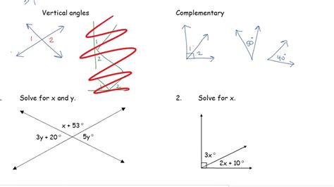 Angle Pair Relationships Youtube