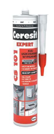 Ceresit CS 101 Expert Biały polimerowy klej uszczelniacz 280 ml