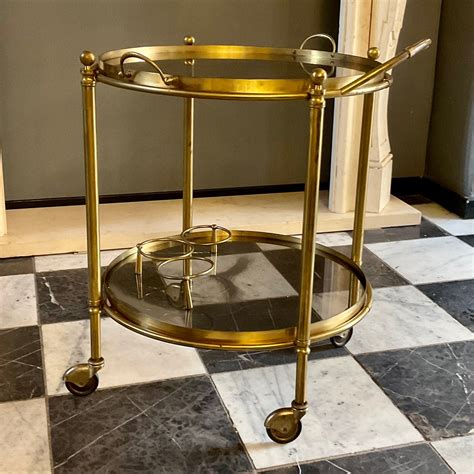 Vintage Brass Drinks Trolley Sold Delos Antiques