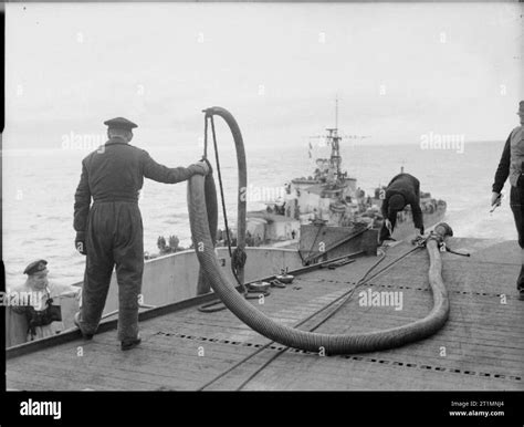 The Royal Navy During The Second World War Joining The Pipe Line On The