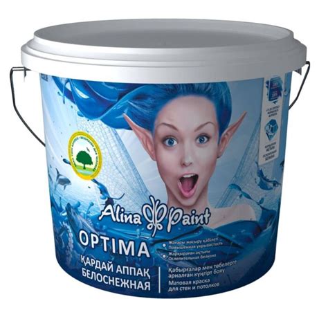 Краска водоэмульсионная, Alina Paint OPTIMA, 25 кг (интерьерная ...