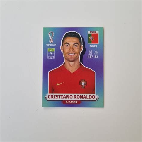 Figurinha Cristiano Ronaldo Portugal Copa Do Mundo Qatar 2022 Panini