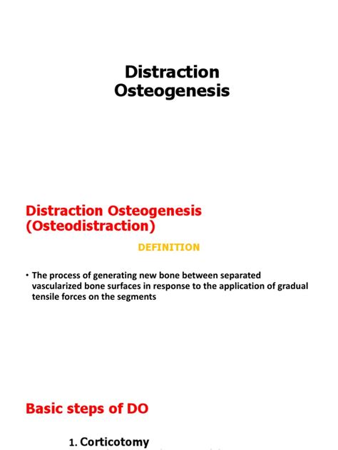 Physiology and Applications of Distraction Osteogenesis in the ...