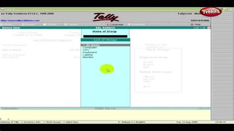 Learn Tally In English Multiple Stock Group Tally Erp Full