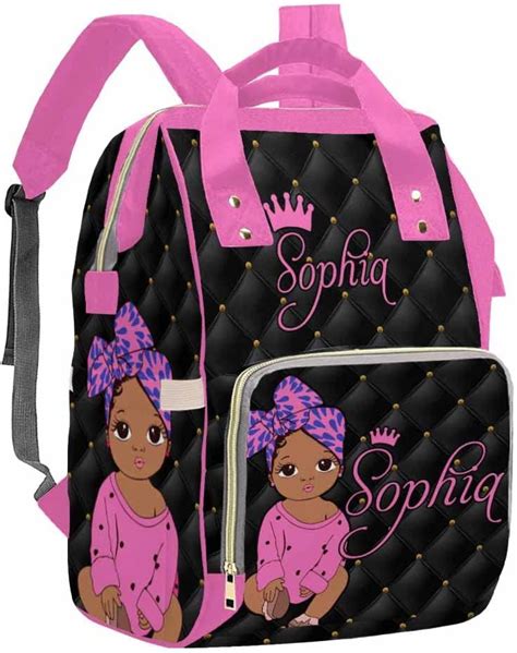 Artsadd Custom Name Diaper Bag Mommy Nappy Bags