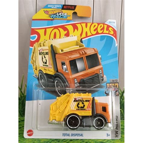 Hot Wheels Total Disposal Yellow Trash Can P Let S Race Shopee Malaysia