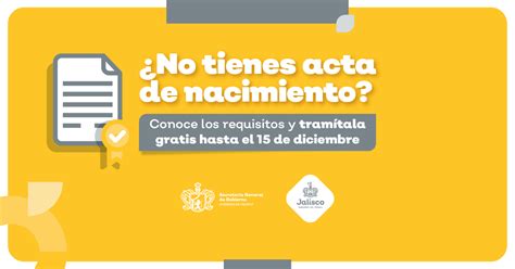 Campaña de registros extemporáneos de actas de nacimiento Gobierno