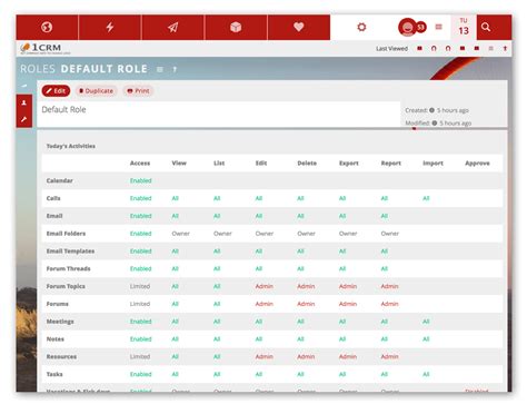 1crm Role Management 1crm All In One Crm Software