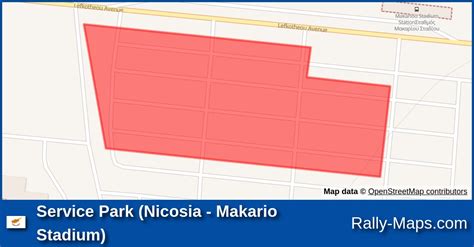 Karte Service Park Nicosia Makario Stadium Rally Of Cyprus