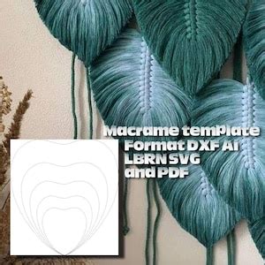 Macrame Feather Template Macrame Leaf Cutting Tools Needed To Make