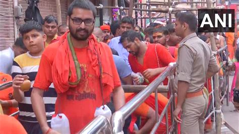 Ani Uputtarakhand On Twitter Uttar Pradesh A Large Number Of Devotees Gathered Outside Kashi