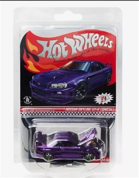 Hot Wheels Nissan Skyline Gt R Bnr34 Purple Rlc Membership Club Hot Sex Picture