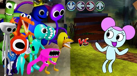 New Fnf 3d Rainbow Friends All Jumpscares Vs Pibby Friday Night Funkin Mods Rainbow Friends