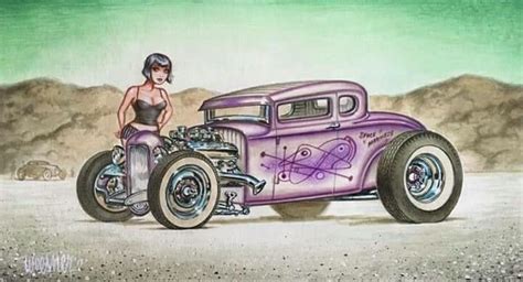 Pin Em Hot Rod Art Desenhos De Carros Auto Desenhos