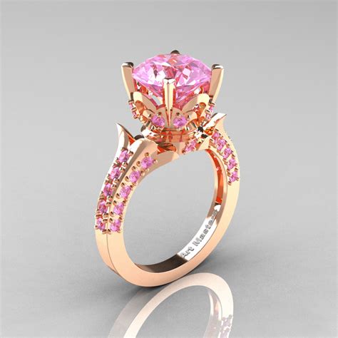 Light Pink Sapphire Engagement Ring