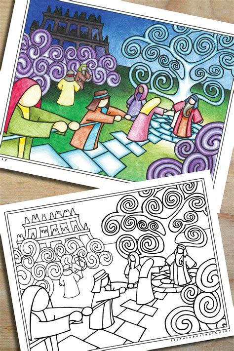 Coloring Page Colouring Activity Lehi S Dream Of The Tree Of Life Lehis