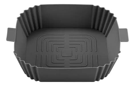 Cesta Quadrada De Silicone P Airfryer Panela Forma Bandeja