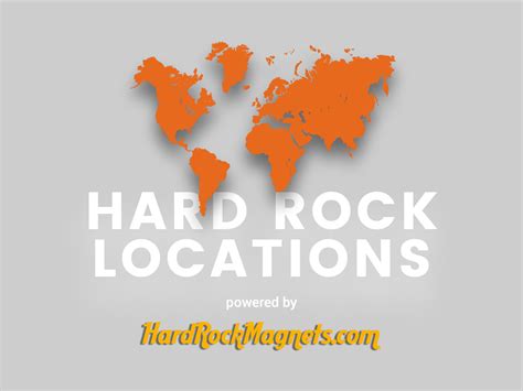 A list of ALL Hard Rock locations (Cafes, Hotels, Rock Shops ...)