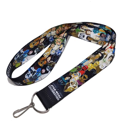 Dye Sublimation Printing Logo Wide Fabric Necklace Strap Lanyard With