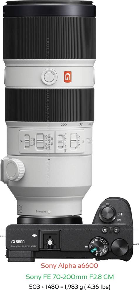 Sony A6600 Camera And Sony Fe 70 200mm F28 Gm Lens