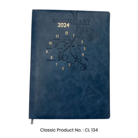 Perfect Bound PU Leather Cover New Year Diary 2024 CL 134 B5 At Rs