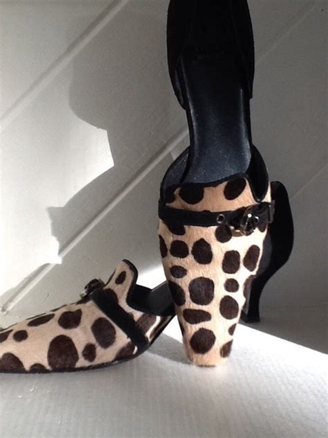 Stuart Weitzman Vtg Leopard Print Kitten Heel By Squaretoe