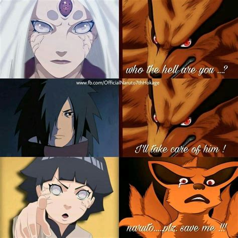 Kurama scared of the young Uzumaki Memes engraçados naruto Naruto