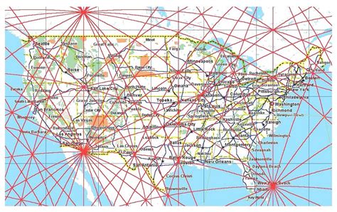 Ley Lines Usa Map By State