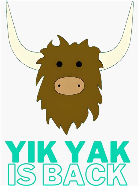 Yik Yak Is Back Sticker For Sale By Viennacowan Redbubble